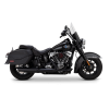 46750 Výfuková koncovka Softail Twin Slash Round černá, Harley-Davidson Softail (25-26)