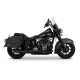 46750 Výfuková koncovka Softail Twin Slash Round černá, Harley-Davidson Softail (25-26)