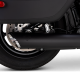46750 Výfuková koncovka Softail Twin Slash Round černá, Harley-Davidson Softail (25-26)