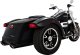 46796 Výfukové koncovky Twin Slash Round černá, Harley-Davidson Touring (17-25)