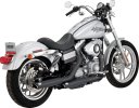46838 Výfukové koncovky Twin Slash 3" černá, Harley-Davidson Dyna (91-09)