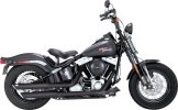 46842 Výfukové koncovky Twin Slash 3" černá, Harley-Davidson Softail (07-09)