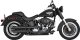 46844 Výfukové koncovky Twin Slash 3" černá, Harley-Davidson Softail (07-09)