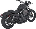 47219 Kompletní výfuk Shortshots Staggered černá, Harley-Davidson Sportster (04-13)