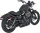 47219 Kompletní výfuk Shortshots Staggered černá, Harley-Davidson Sportster (04-13)