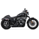 47329 Kompletní výfuk Shortshots Staggered černá, Harley-Davidson Sportster (14-22)