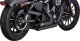 47329 Kompletní výfuk Shortshots Staggered černá, Harley-Davidson Sportster (14-22)