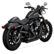 47329 Kompletní výfuk Shortshots Staggered černá, Harley-Davidson Sportster (14-22)