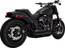 47333-22 Kompletní výfuk Shortshots Staggered černá, Harley-Davidson Softail (18-22)