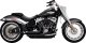47335 Kompletní výfuk Shortshots Staggered černá, Harley-Davidson Softail (18-24)
