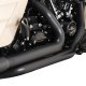 47351 Svody výfuku Dresser Duals černá, Harley-Davidson Touring (17-25)
