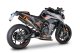 GKT0119TOMA Výfukové koncovky Dyno oranžové krytky, vysoké vedení titan, KTM 790 Duke (18-26), 890 Duke (20-23)