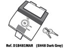 Zamykací mechanismus D1B481MAR pro SH48 tmavě šedý