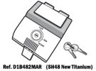 Zamykací mechanismus D1B482MAR pro SH48 šedý titan
