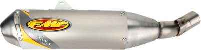 041273 Výfuková koncovka Powercore 4 hliník, šampaň elox, Honda CRF250R (04-05), CRF250X (04-17)