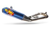 044487 Kompletní výfukový systém Factory 4.1 RCT titan, modrý elox, modré víčko, titanové koleno, Yamaha WR250F (23-26), YZ250F (19-26), YZ250FX (20-26)