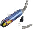 045629 Výfuková koncovka Factory 4.1 RCT titan, modrý elox, karbonové víčko, KTM 350 SX-F (19-22), 350 XC-F (19-22) a další