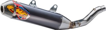 045712 Výfuková koncovka Q4 HEX hliník, šedý elox, Ducati DESMO450 EDX (26), DESMO450 MX (26)