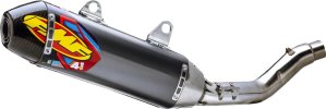 045713 Výfuková koncovka Factory 4.1 RCT hliník, šedý elox, karbonové víčko, Ducati DESMO450 EDX (26), DESMO450 MX (26)