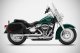 ZHD036S10SAO Výfukové koncovky Overlapped Euro 4/5, nerez satin, Harley-Davidson Heritage Classic (17-24)