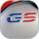 GS Inserts Grippertech BMW R1200/R1250 GSA (modrá/červená)