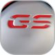 GS Inserts Grippertech BMW R1200/R1250 GSA (červená)