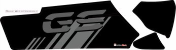 Polep kyvné vidlice Grippertech BMW R1200/R1250 GS/GSA (bílá, GS)