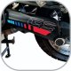 Polep kyvné vidlice Grippertech BMW R1200/R1250 GS/GSA (modrá/červená, GS)