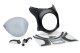 Polokapotáž s plexi Retro Semi Fairing 21962 Carbon HONDA CB650R NEO SPORTS CAFE (24-26), CB650R NEO SPORTS CAFE ECLUTCH (24-26)
