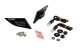 Krytky zrcátek s blinkry TAB 22046 DUCATI PANIGALE V2 (20-24), PANIGALE V4 (18-24), PANIGALE V4 SP2 (22-23), PANIGALE V4R (20-24), PANIGALE V4S (18-24)