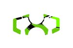 Ochranná nálepka můstku Radikal 9626 KAWASAKI NINJA 400 (18-20, 23-24)