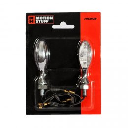 LED Mini Turn Lights chrom Premium