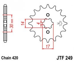 JTF 249-14 Honda/Kawasaki/Suzuki