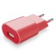 Cestovní nabíječka Style&Color růžová 230V/USB 1A