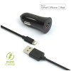 Autonabíječka Lightning 2,4A black Autonabíječka Lightning 2,4A black