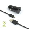 Autonabíječka MicroUSB 2,4A black Autonabíječka MicroUSB 2,4A black