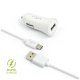 Autonabíječka USB-C 2,4A white Autonabíječka USB-C 2,4A white