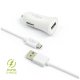 Autonabíječka MicroUSB 2,4A white Autonabíječka MicroUSB 2,4A white