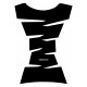 Tank Pad Jagged black Tank Pad Jagged black
