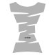 Tank Pad Jagged silver Tank Pad Jagged silver