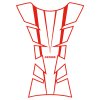 Tank Pad Sheer Arrow red Tank Pad Sheer Arrow red