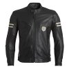 Kožená bunda Classic JKT black/white Kožená bunda Classic JKT black/white