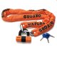 Řetězový zámek Heavy Duty orange 150cm