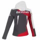 Bunda Softshell Racing Lady Black/White/Red