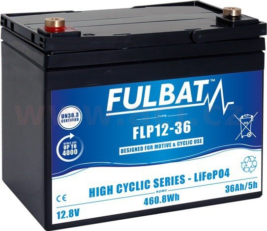 Lithiová moto baterie Fulbat FLP12-36 (12,8V/36Ah-461Wh)
