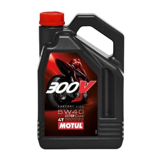 Plně syntetický motorový olej MOTUL 300V 4T 5W40 4L