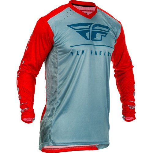 Motokrosový dres FLY Racing LITE červená/šedá/modrá XXL